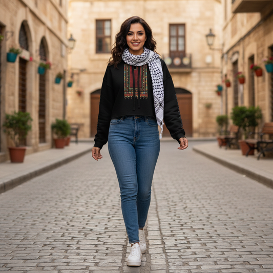 Sudadera corta Tatreez