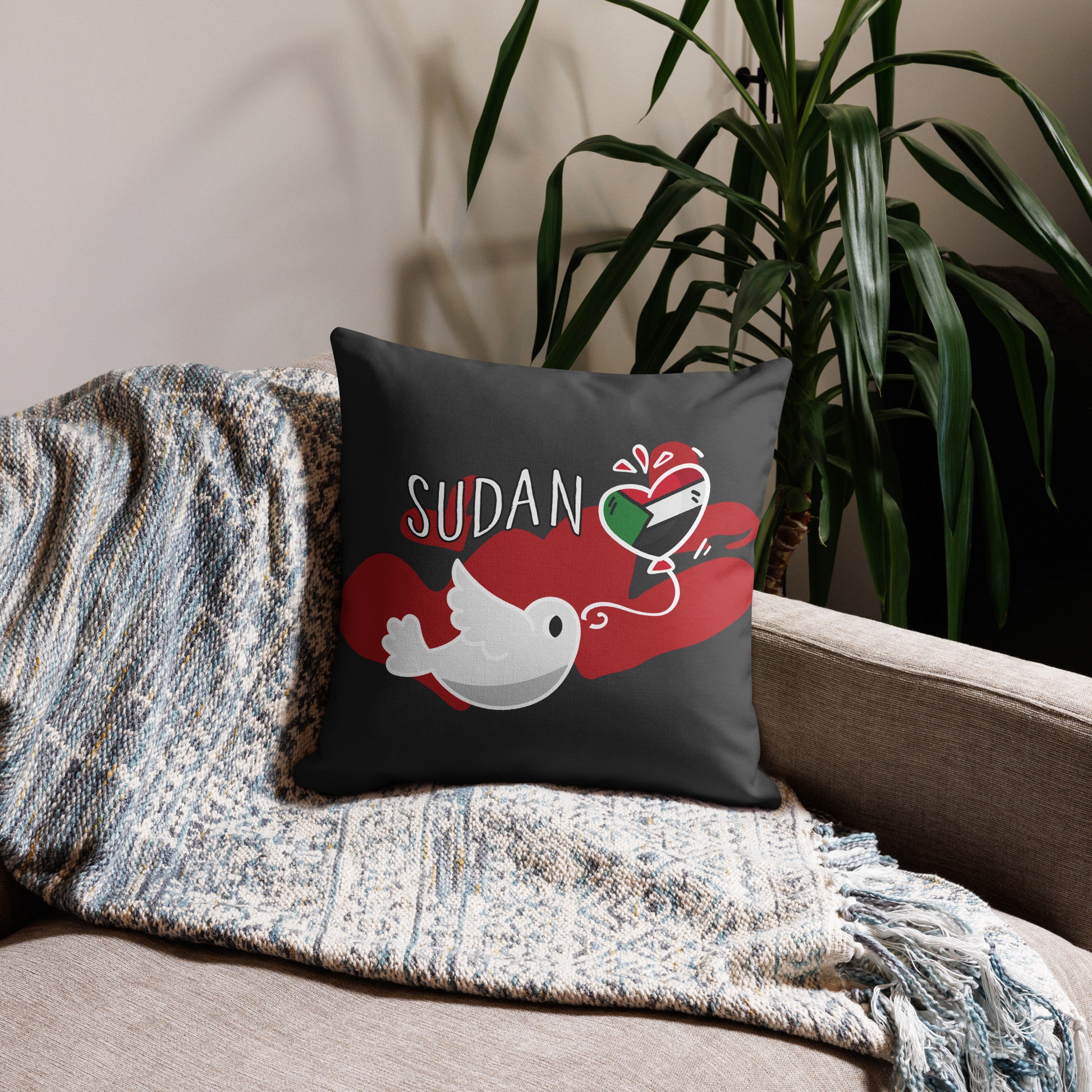 sudan, 18″×18″