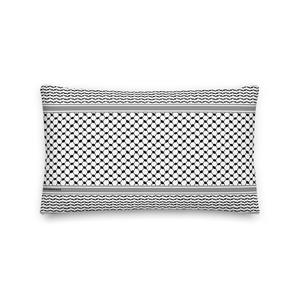 Kufiya x Poppy Flower Premium Pillow - 12x20