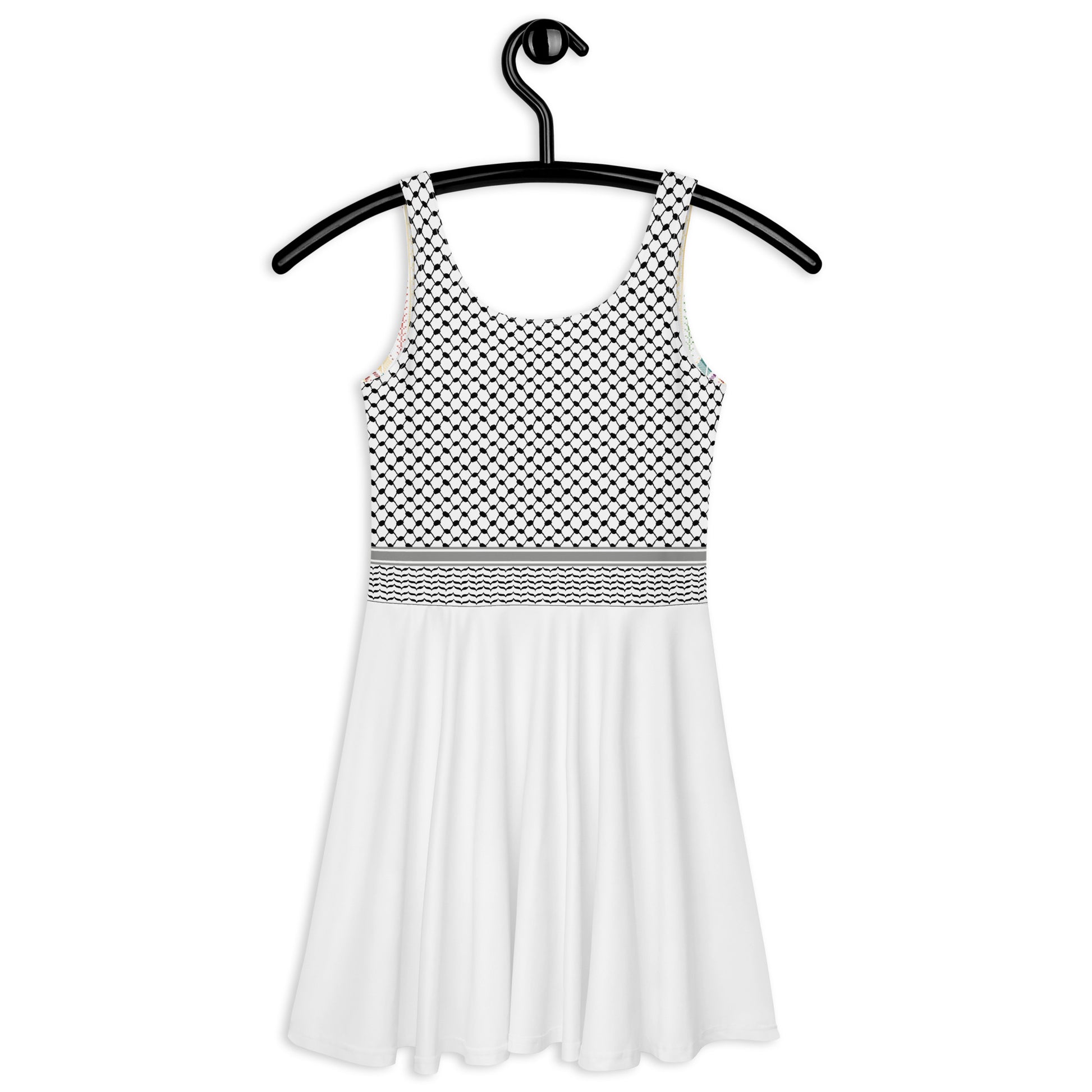 Tatreez x Kufiya Skater Dress everydaymazaj Tatreez x Kufiya Skater Dress everydaymazaj