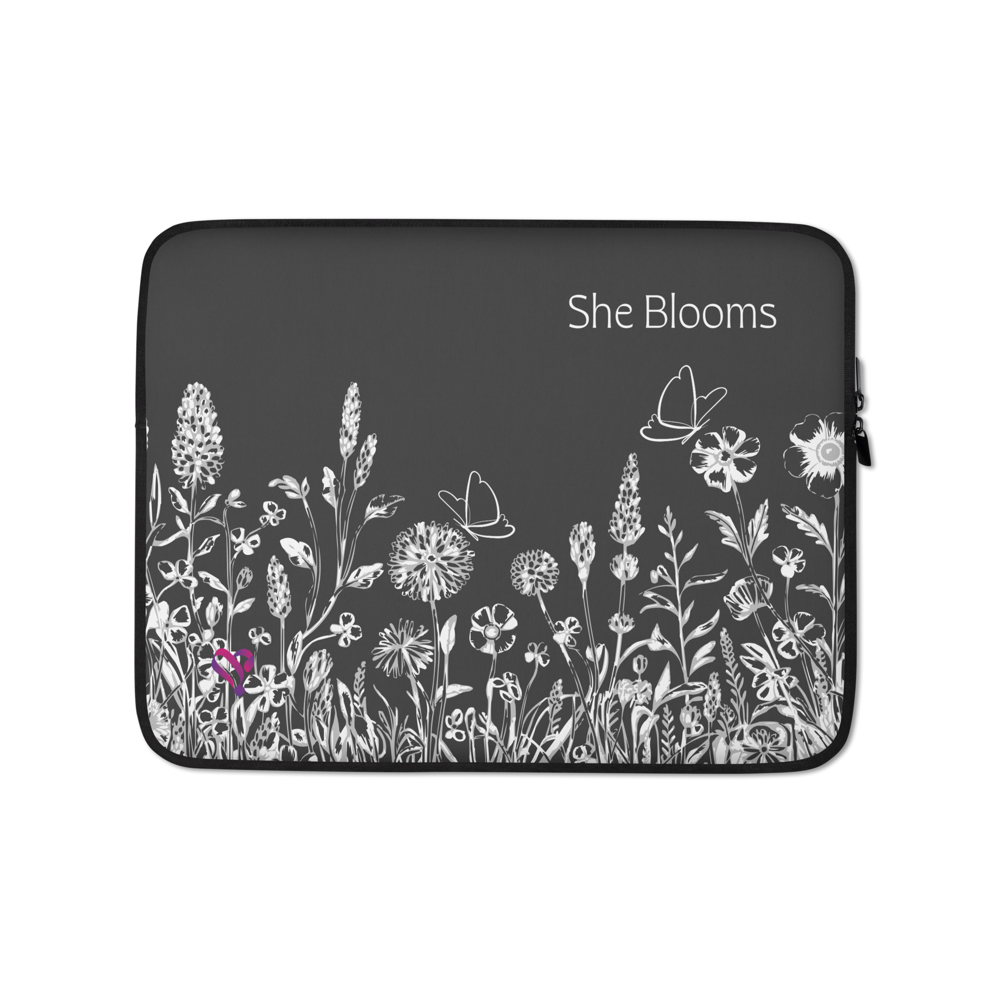 13″, White Wild Flowers