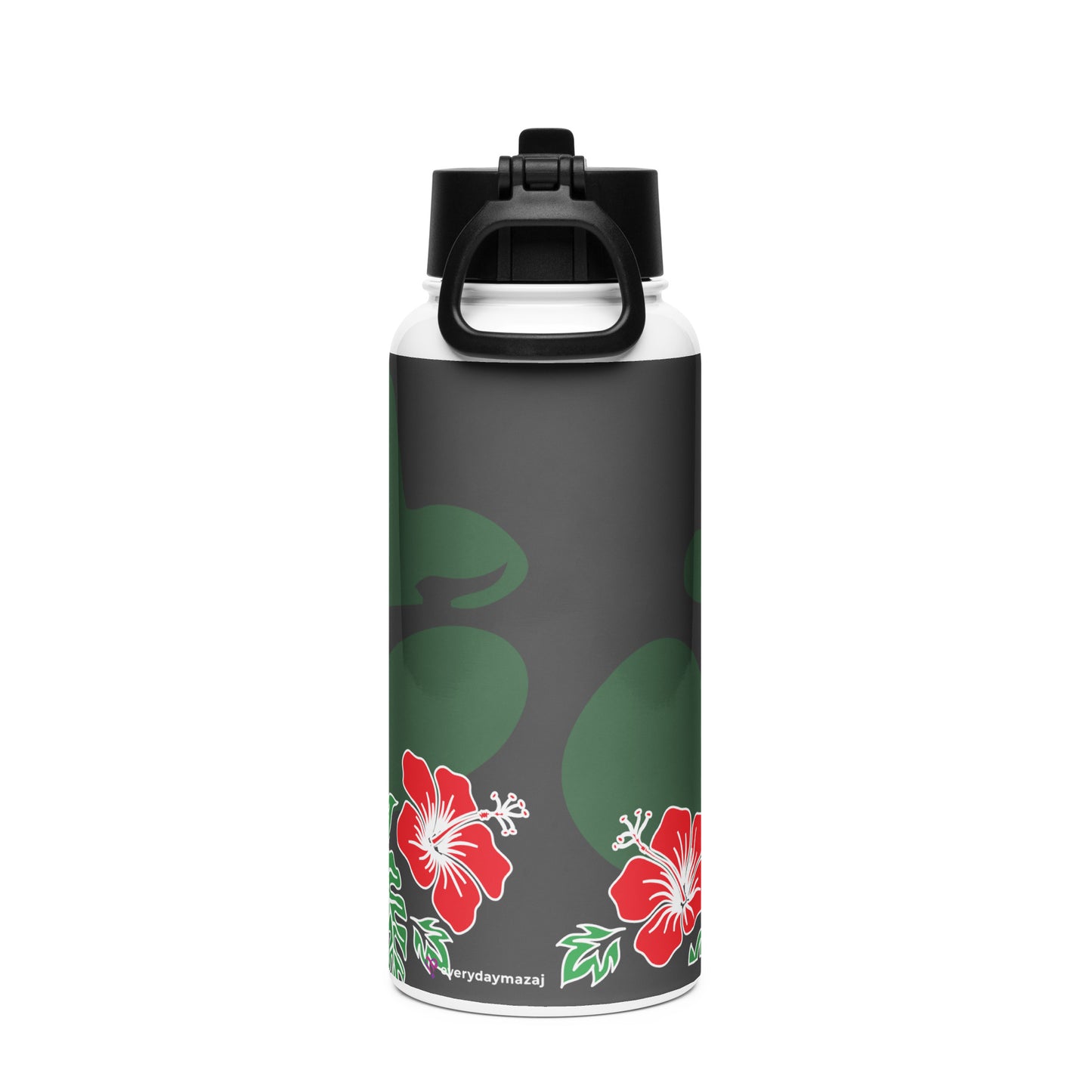 Sudan Stainless steel water bottle with a straw lid