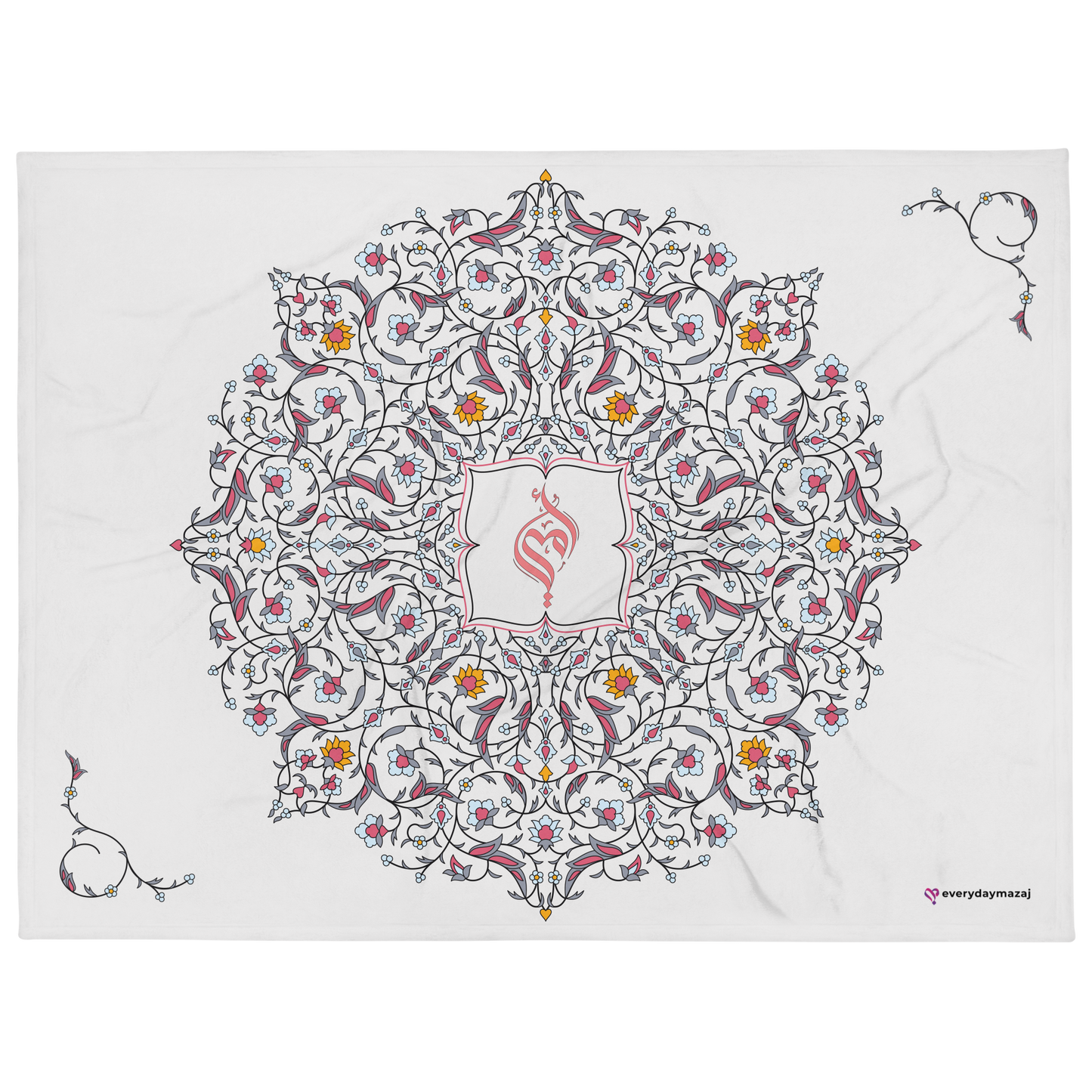 60″×80″, Concrete (Pink Symbol)
