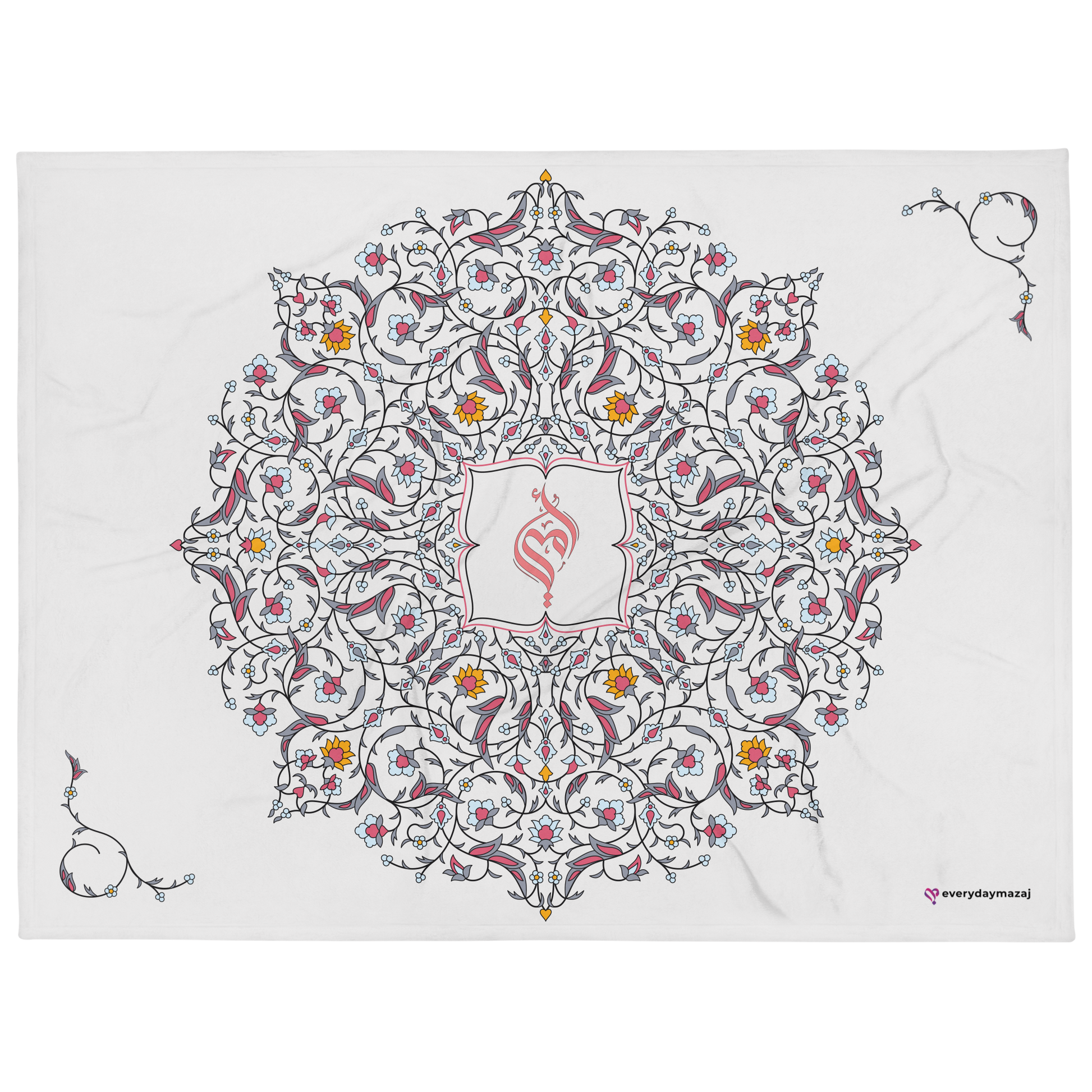 60″×80″, Concrete (Pink Symbol)