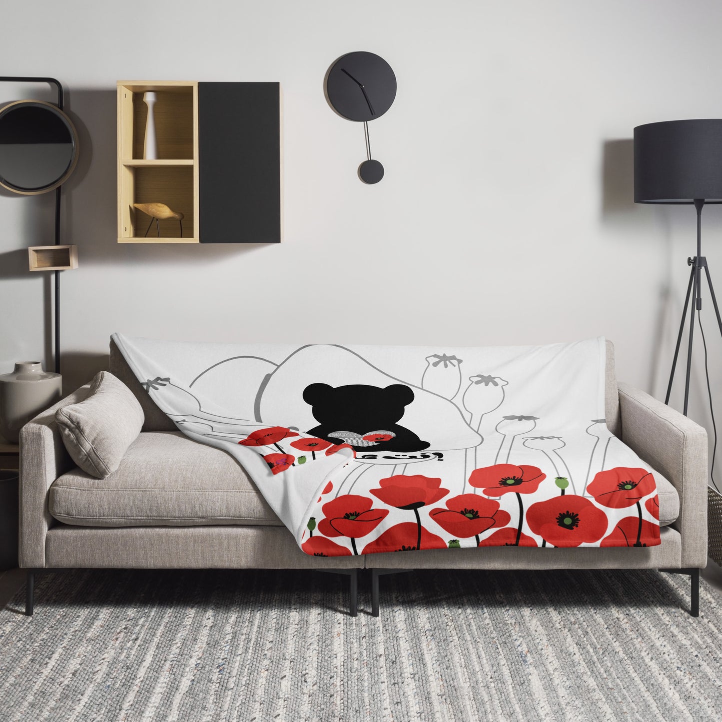 You're my life bear Throw Blanket